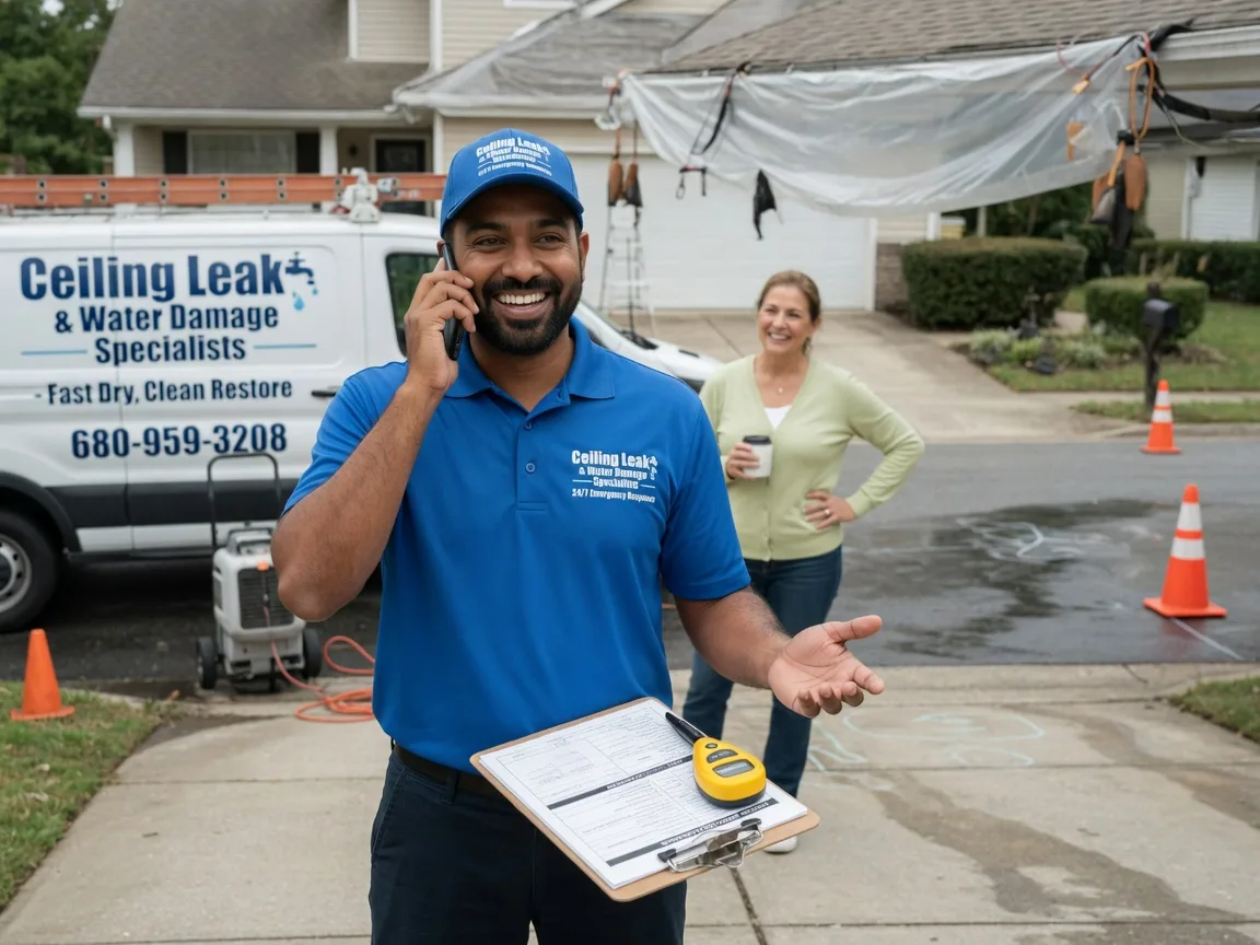 Ceiling Leak Cleanup Mesquite, NM FAQs